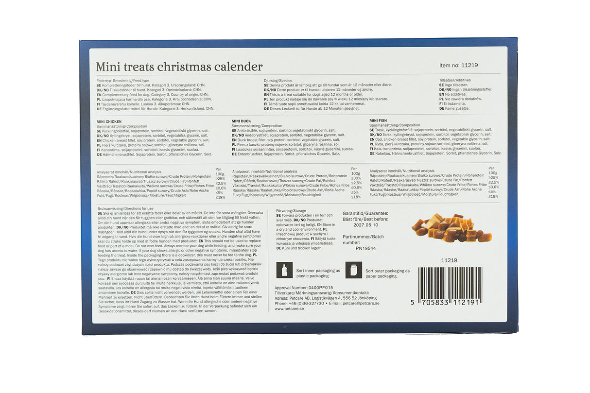 Christmas Calendar Mini Treats, Dog