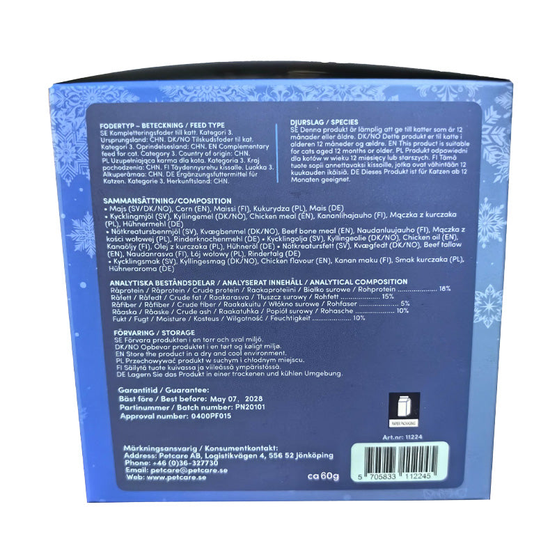 Clever Cat Christmas Ball 60 g for cats