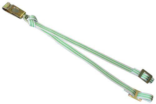 Krybbe bånd dobbelt med snap hvid med spænder