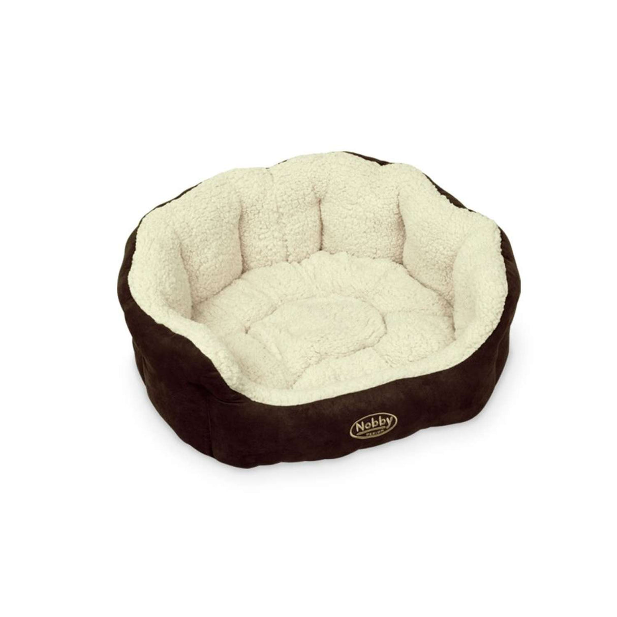 Komfortseng "TAIKA" brun-hvid