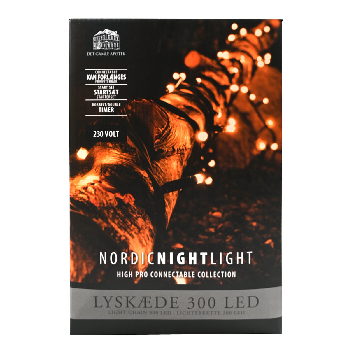 Lyskæde Startsæt - 300LED L2392 cm 230V adapter