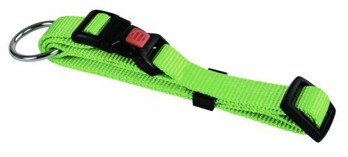 Halsbånd nylon - grøn 20 mm 40-55 cm