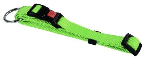 Halsbånd nylon - grøn 25 mm 45-65 cm