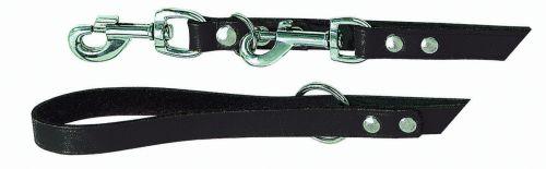 Dressur line læder - sort 18 mm x 200 cm