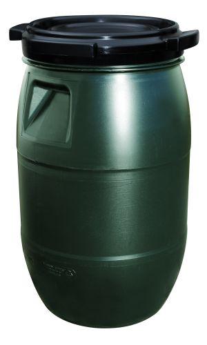 Fodertønde grøn med skruelåg - 30 L