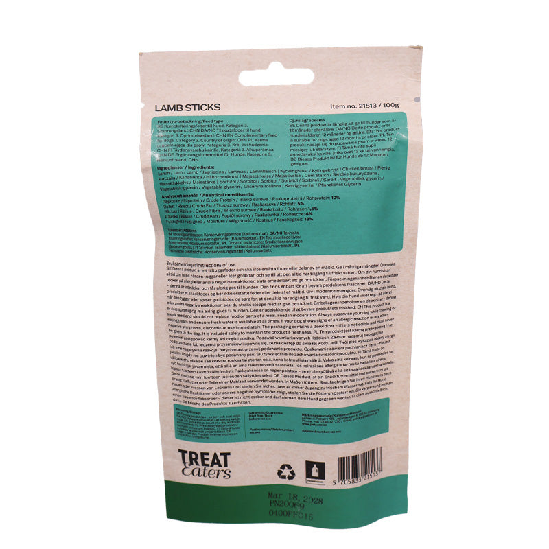 Treateaters Lamb Sticks 100g