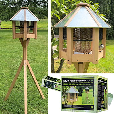 Fuglefoderhus På Fod City 134Cm