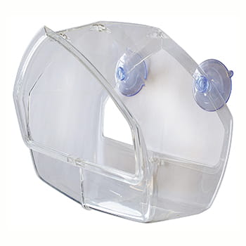 Fuglefoderhus til vindue klar acryl