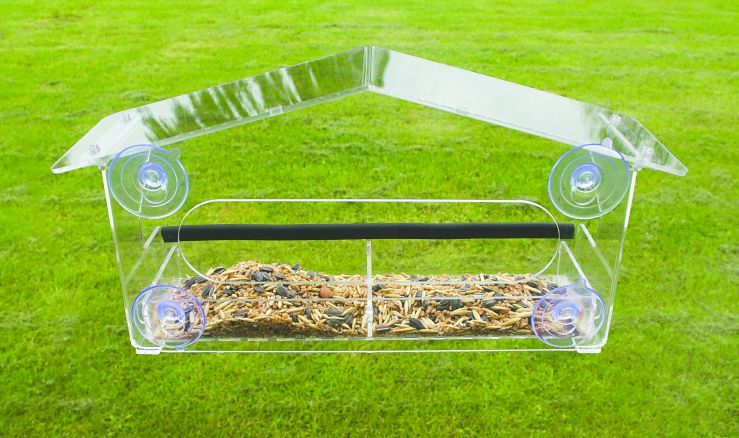 Fuglefoderhus T/vindue Klar Acryl