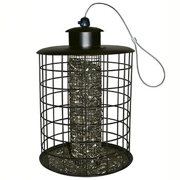 Foderautomat med værn - til nødder og solsikker