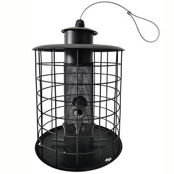 Foderautomat med værn - til fugleblanding