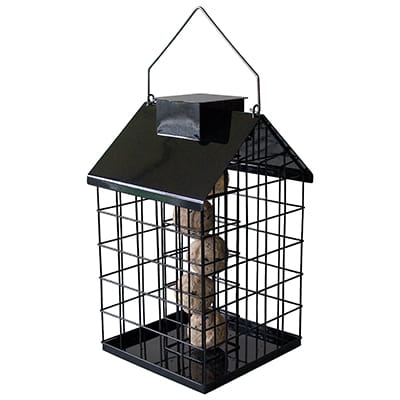 Foderautomat med værn - til mejsebolde