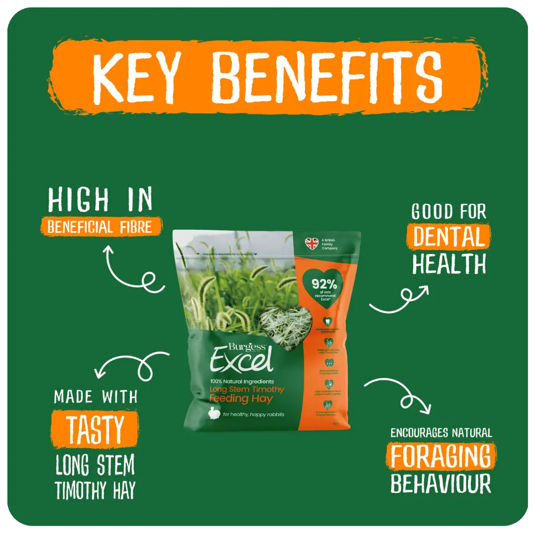 Excel Long Stem Feeding Hay 1kg