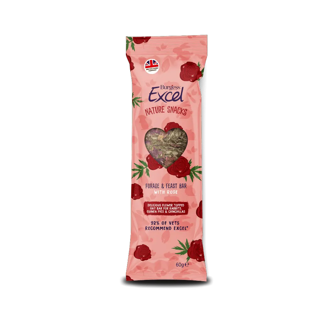 Excel Forage & Feast Bar Rose 60g