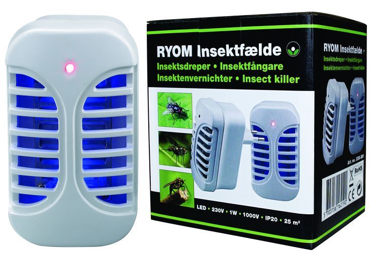 Insektfælde LED t/stikkont.25 m2