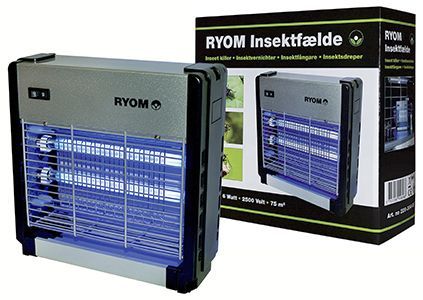 Insektfælde Ryom plast/aluminium - 2X 6W 75 M2