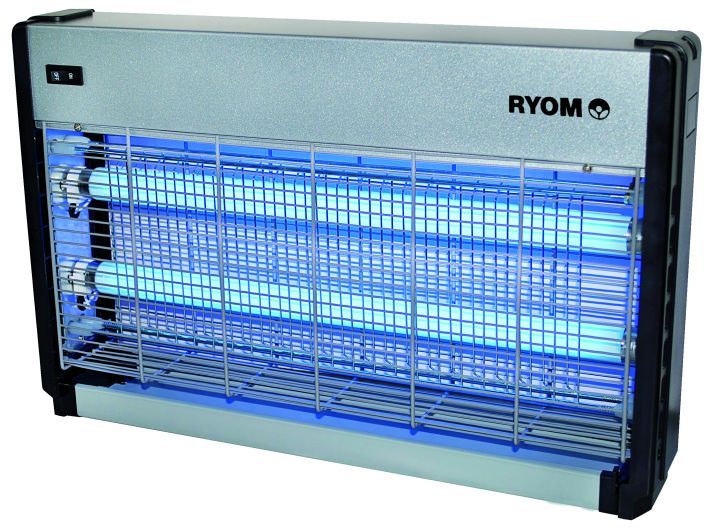 Insektfælde Ryom plast/aluminium - 2X15W 150 M2