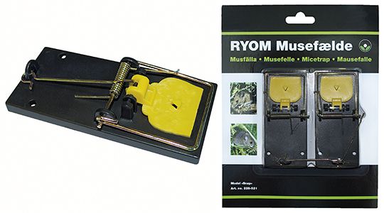 Musefælde Snap plast 2 stk