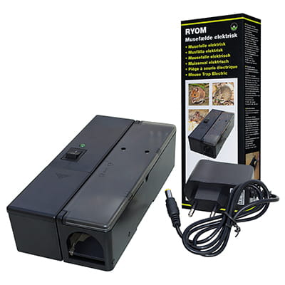 Musefælde elektrisk til batteri eller strøm