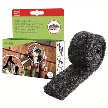 Gnaverstop Ståluld 5 x 50 cm