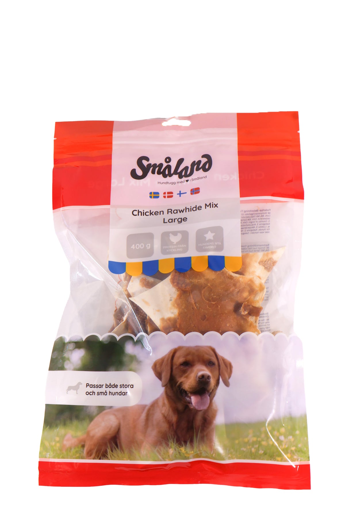 Chicken Rawhide Mix Large 400g