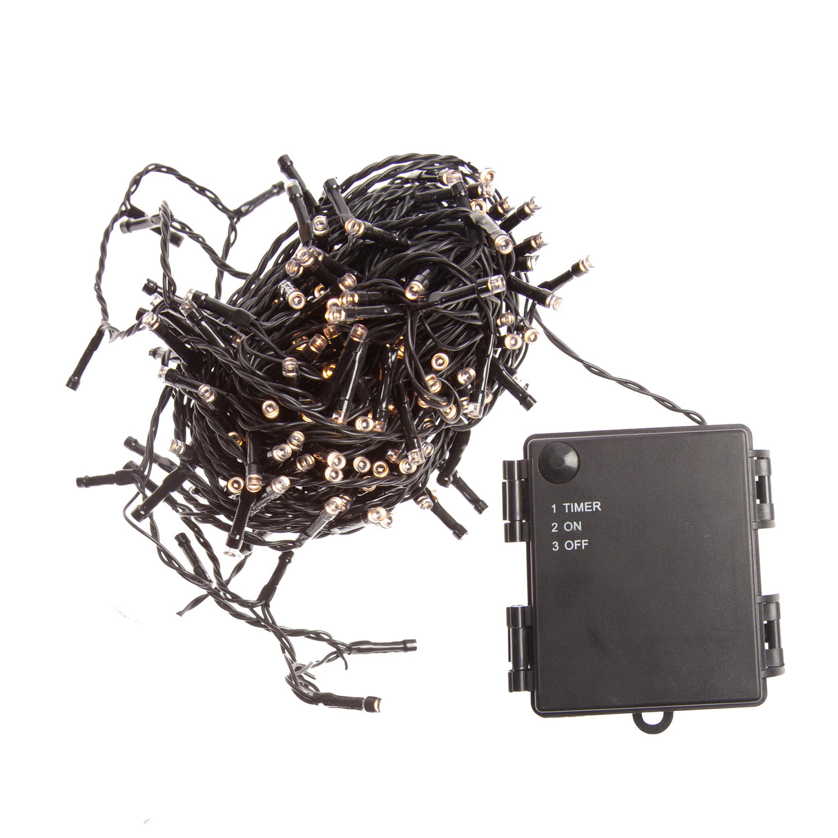 Lyskæde med batteri - 200 LED L995 cm IP44 Grøn