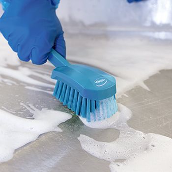 Vaskebørste - Kort Blå 270 mm