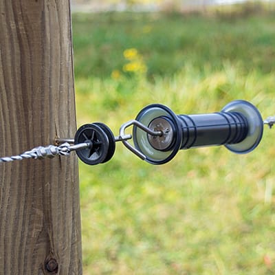 Ledstop Med 2 Øjer Sort 2Stk