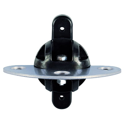 Ledstop Med Plade Sort 2Stk