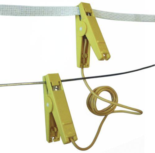 Tilslutning - 2 klemmer til tråd 105 cm