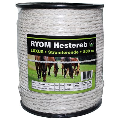 Polyreb hvid luxus 200 meter 7 mm