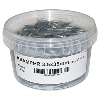 Hegnskramper Alu/Zink - 3,5/35 mm 1 kg