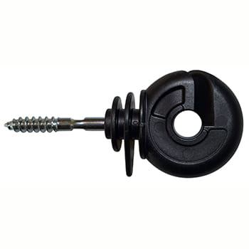 Isolator ring med skrue sort 50 stk