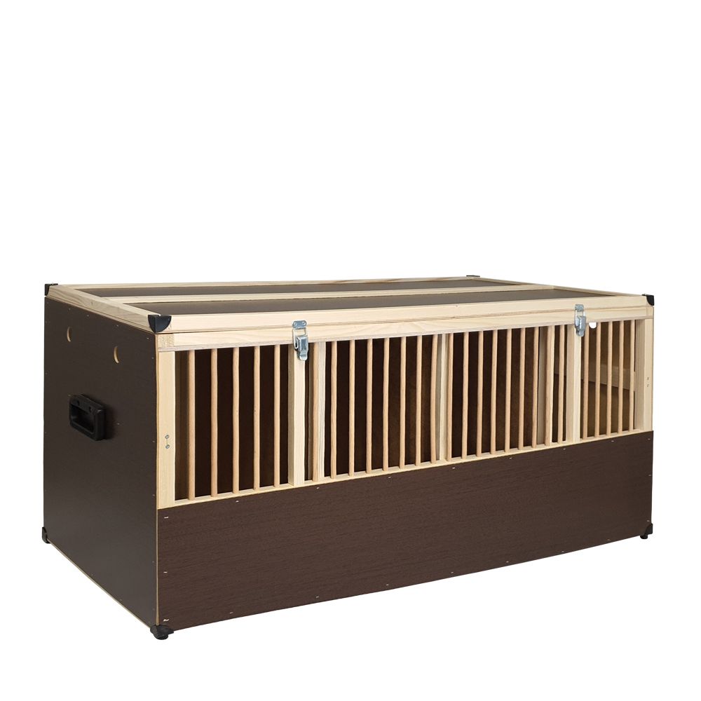 Træ Transportkasse - Store og alm. racer - 4 Rum