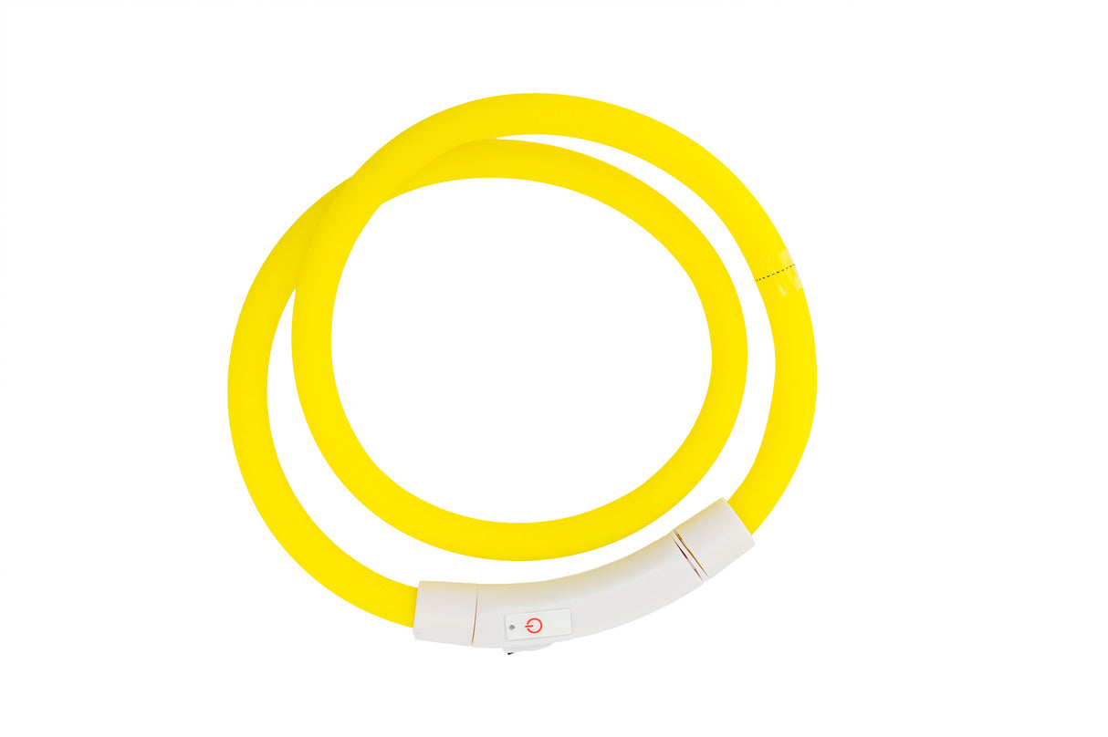 USB LED Pet Collar Yellow
