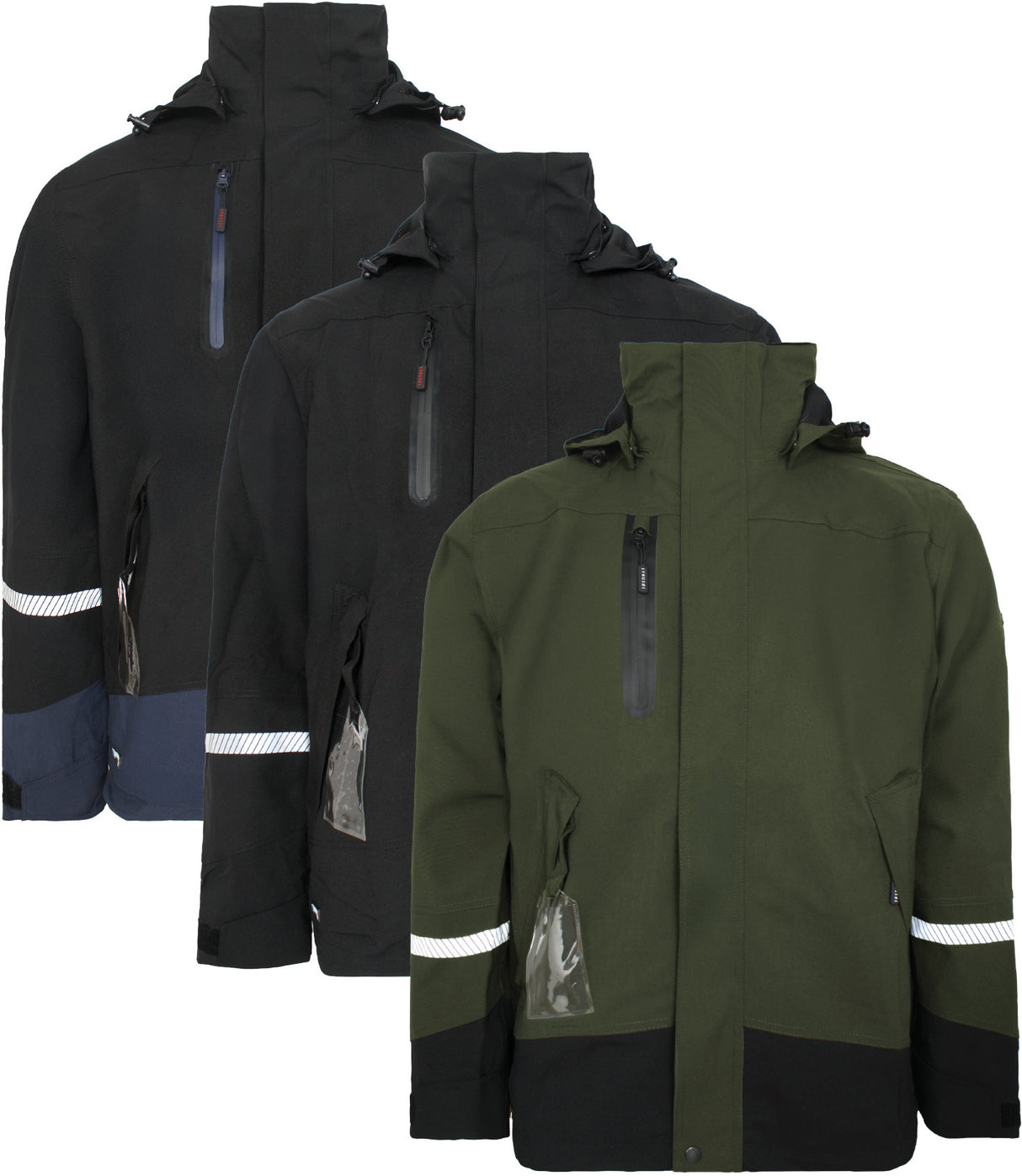 4-vejs stretch skaljakke i åndbar og slidstærk kvalitet - Sort / Navy