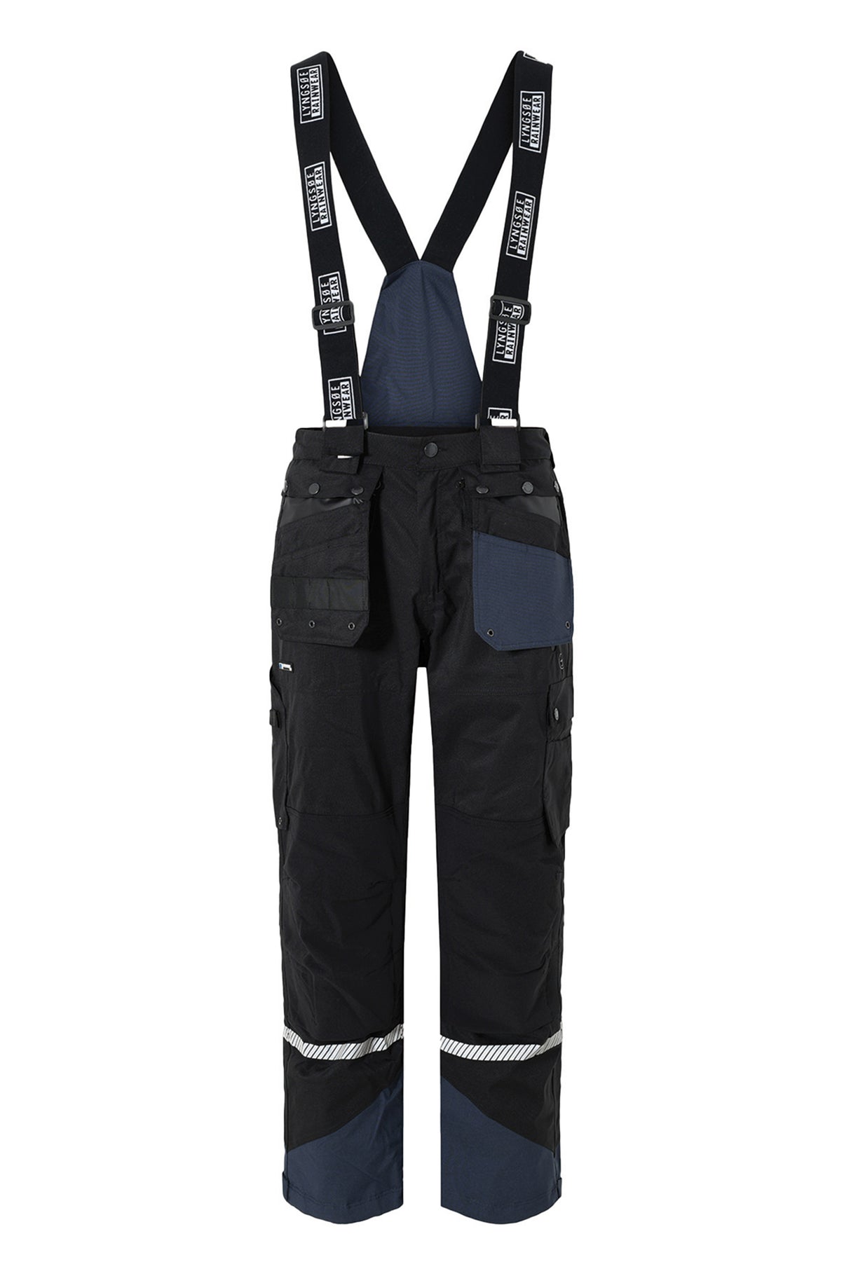 4-vejs stretch skalbukser i åndbar og slidstærk kvalitet - Sort / Navy