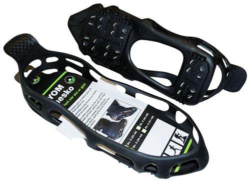 Snesko med pigge - sort