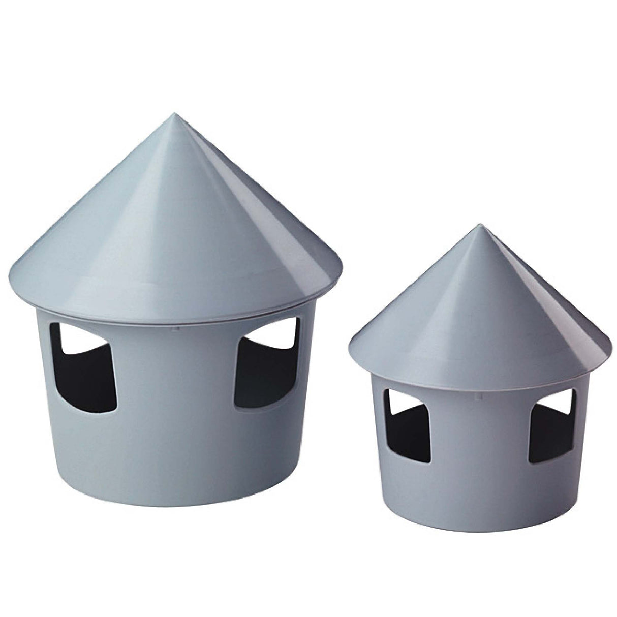 Plastik Fodertrug Rund - Grit Fodersilo - 2 liter