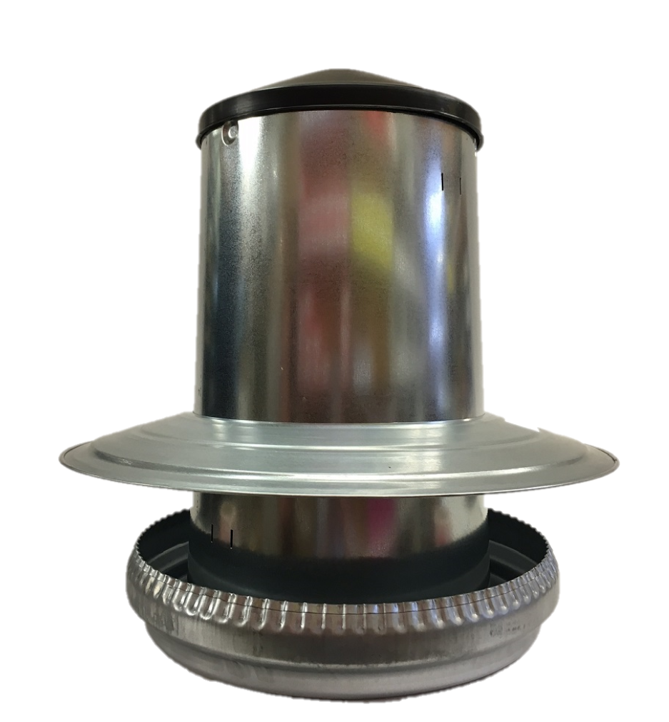 Regnskærm t/18kg Galvaniseret Fodersilo