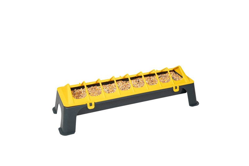 Fodertrug til høns DISKO - Sort/gul - 50 cm