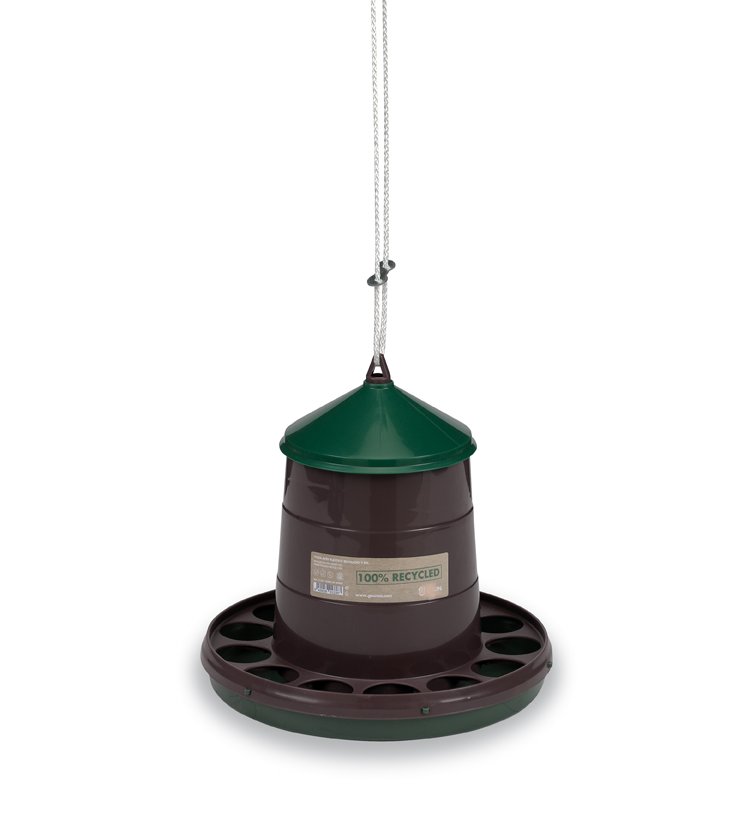 ECO Foderautomat - Genbrugsplast - 2kg