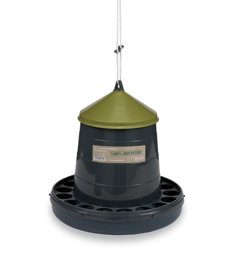 ECO Foderautomat - Genbrugsplast - 4kg