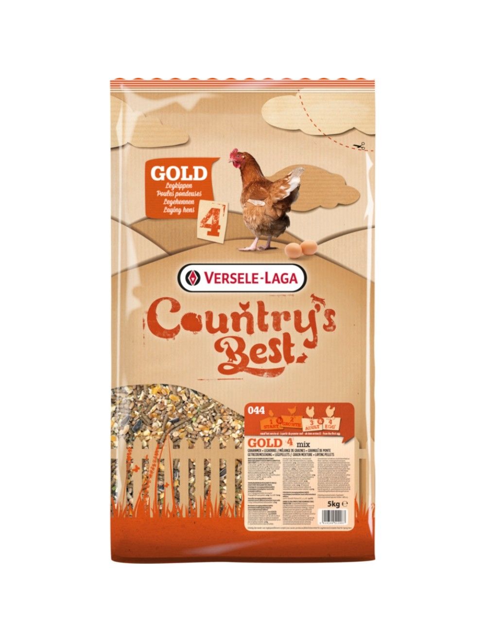 GOLD 4 mix hønsefoder - 5kg