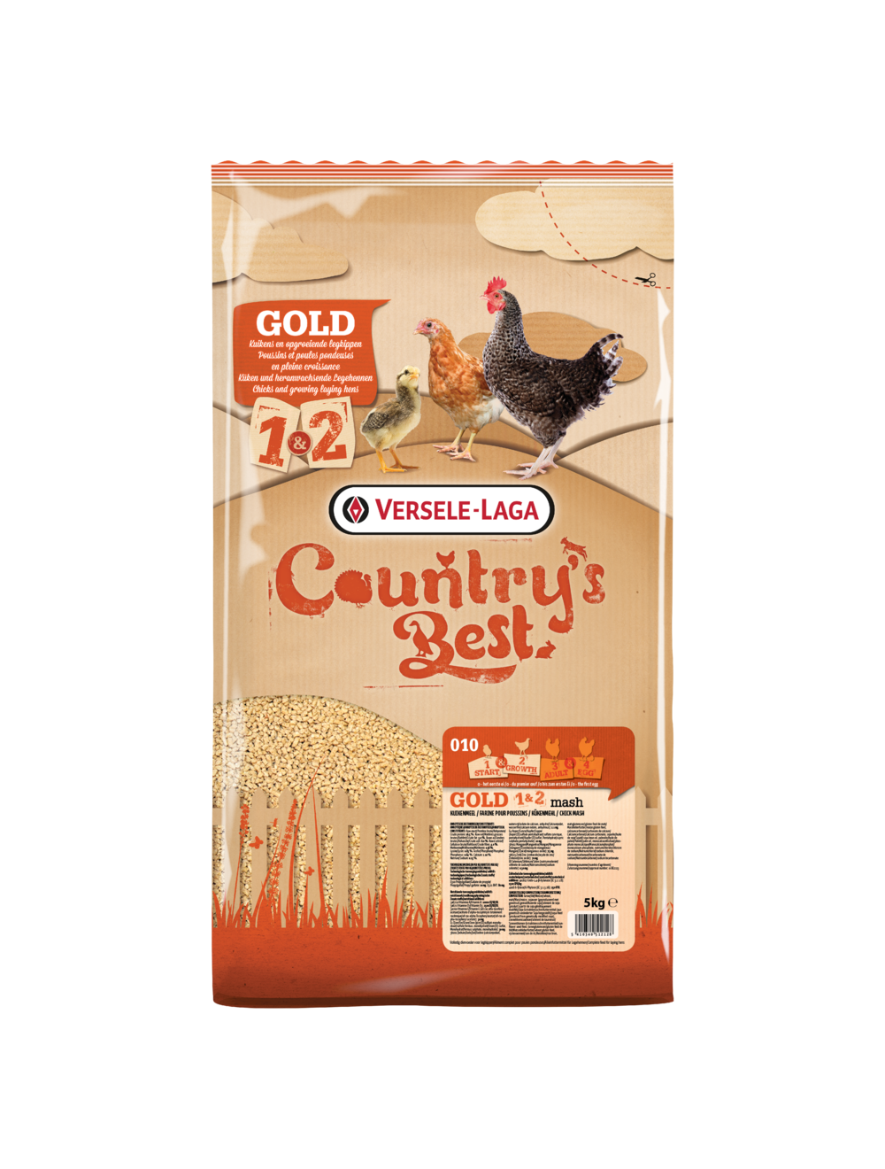 GOLD 1&2 mash kyllingefoder - 5kg