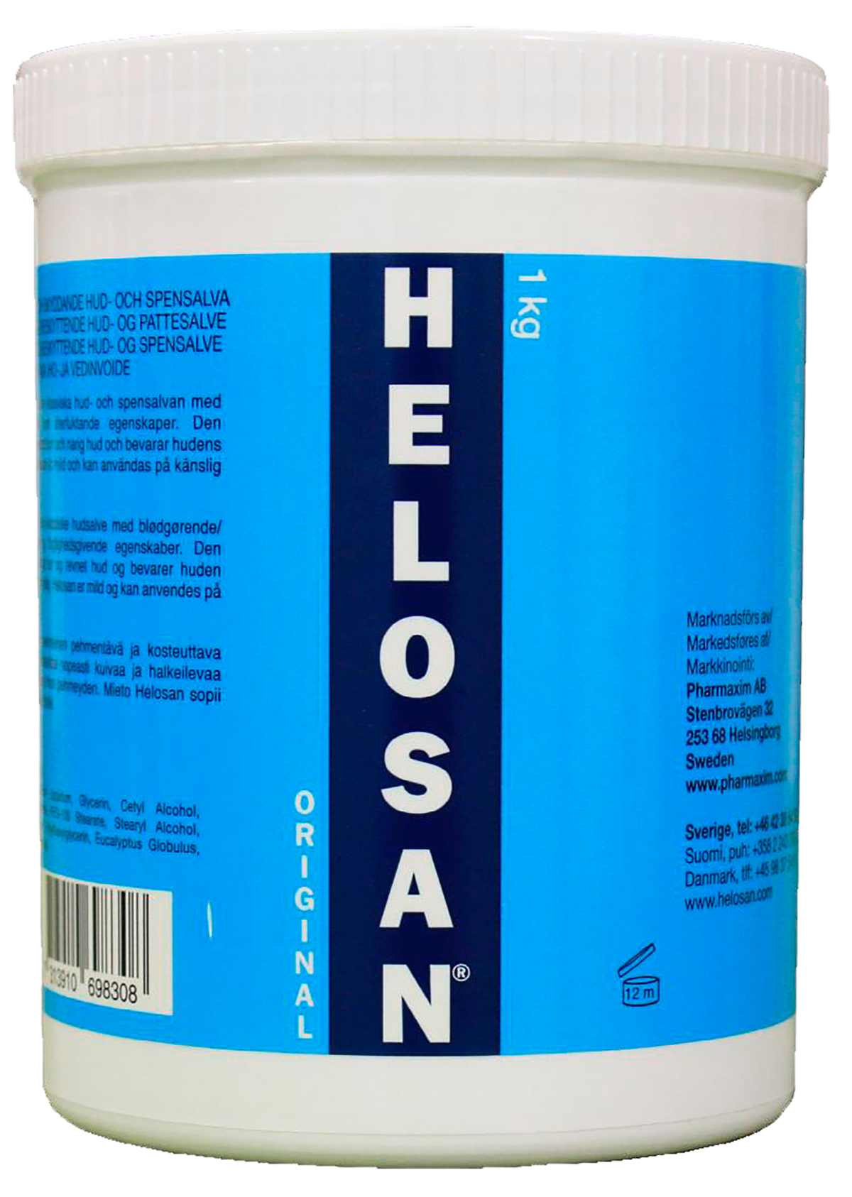 Helosan hud- og pattesalve 1 kg bøtte