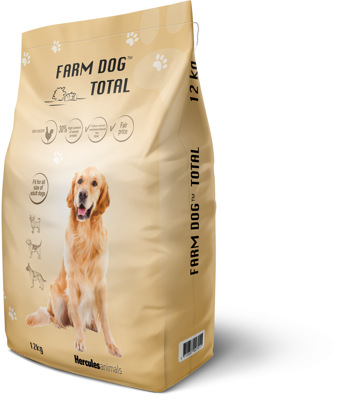 Farm Dog Total hundefoder med kylling 12 kg sæk