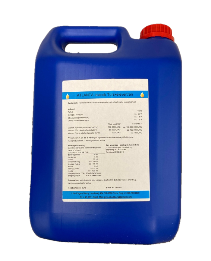 Levertran - flydende - 5 ltr.