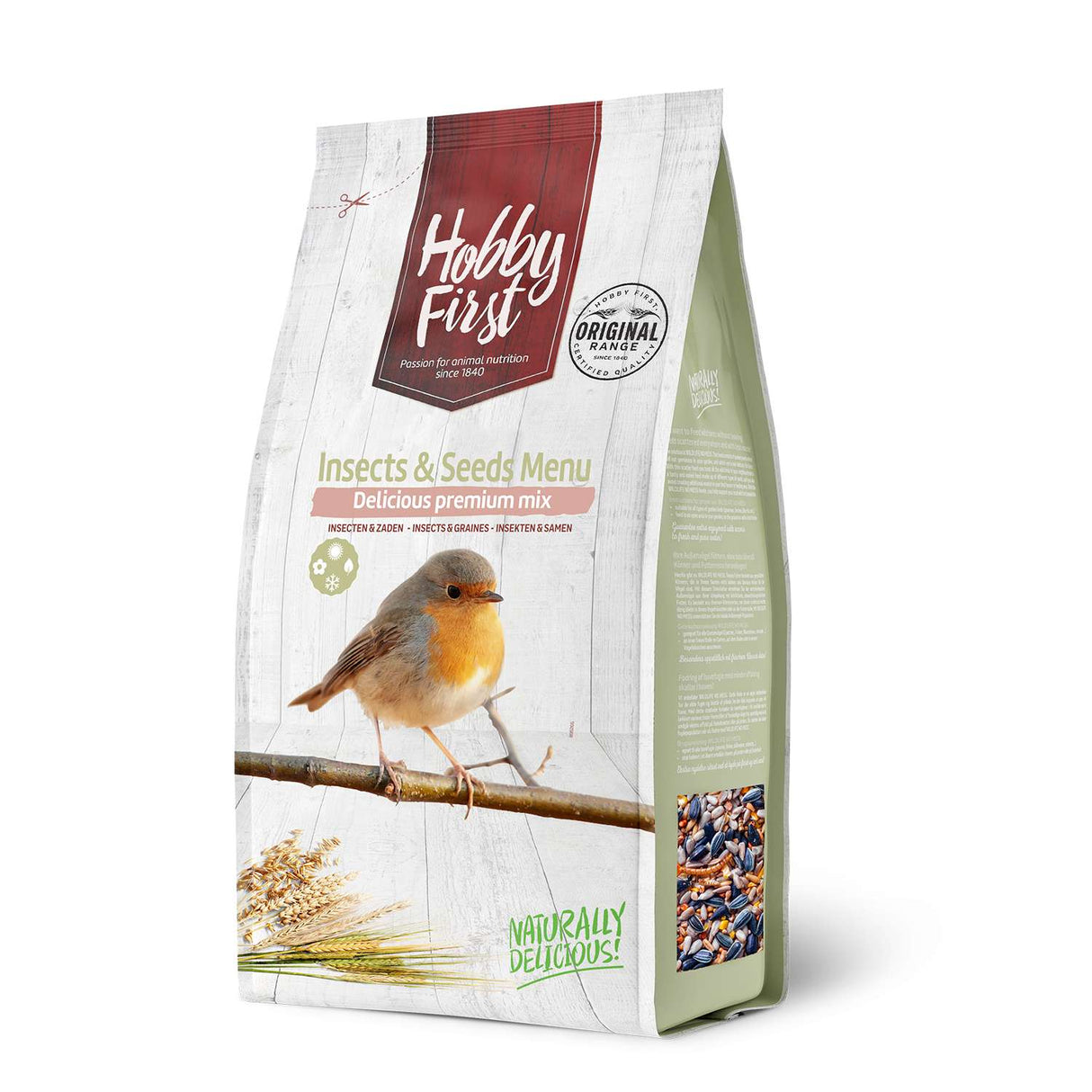 Hobby First Vildtfugleblanding - Insects & Seeds Menu 4 kg