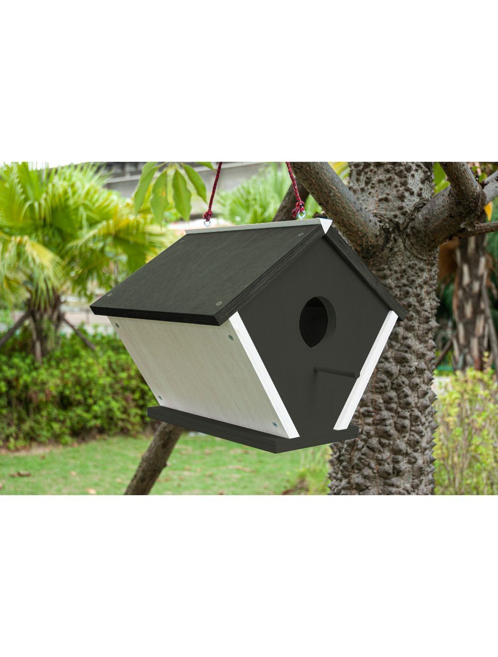 Vildfuglehus lukket til ophæng - Grøn